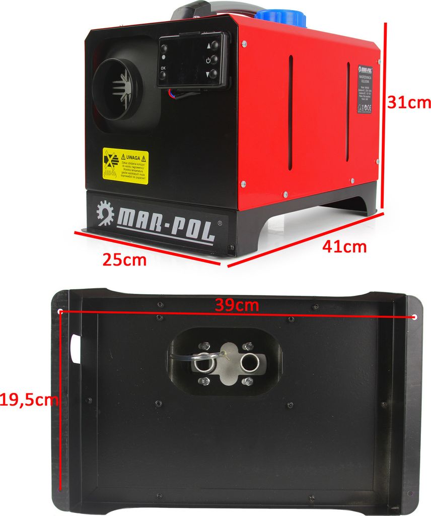 MAR-POL Naftové nezávislé topení 8kW, 230V/12V M80950 Obrázek produktu 6