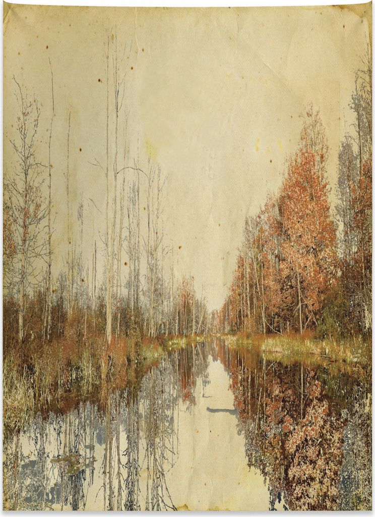 Abakuhaus Herbst Wandteppich, Bunte Fallen Leaves aus Weiches Mikrofaser Stoff Kein Verblassen Klare Farben Waschbar, 110 x 150 cm, Mehrfarbig