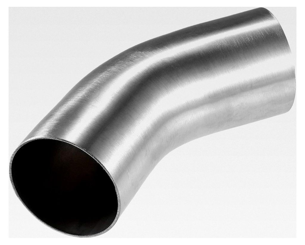 1 Stück Auspuffbogen Rohr 2,5 Zoll Außendurchmesser 45 Grad SS304 Edelstahl