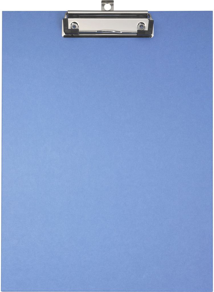 Falken Klemmbrett für DIN A4, Hartpappe mit Kraftpapierbezug blau