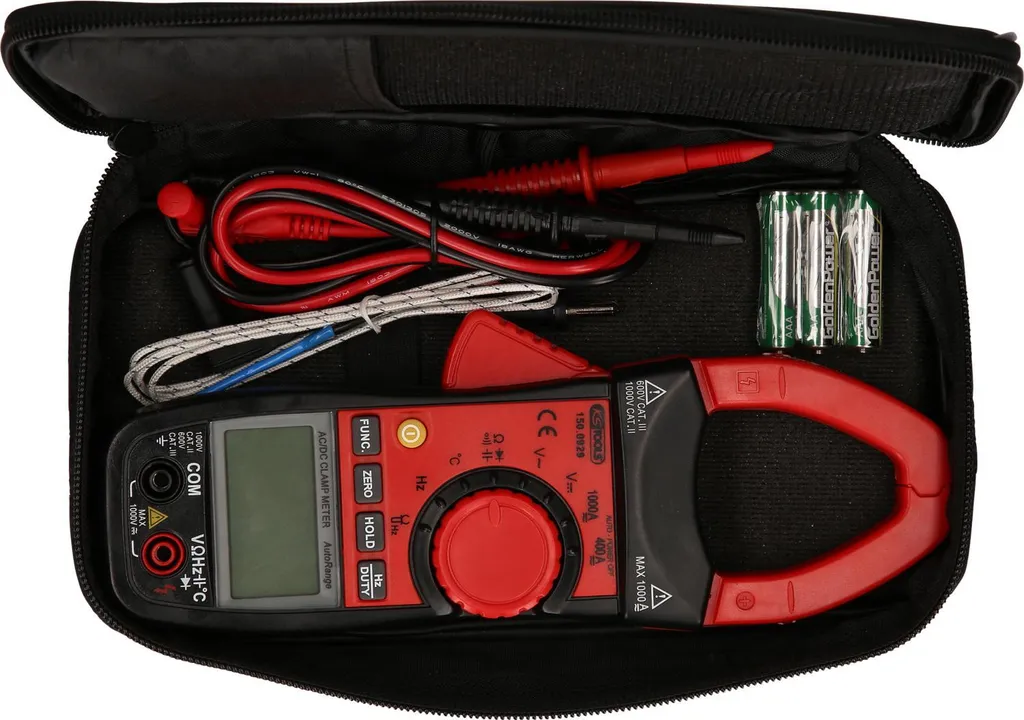 Pince ampèremétrique digitale 1000A KS Tools - Pack complet de mesure - 7