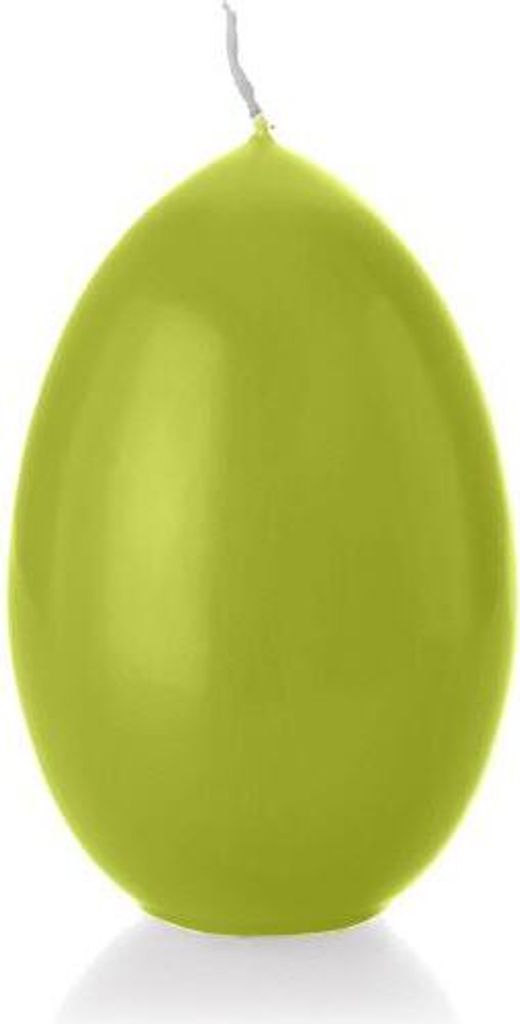 Eikerzen Apfelgrün 61 x 44 mm, Inhalt 30 Stück, Ostereikerzen, Osterdeko