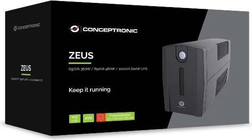 Onduleur Line-Interactive 1000VA Conceptronic ZEUS pour PC et Réseau - 4