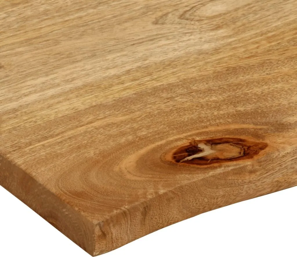 SYFAX™ Piano Tavolo Bordi Vivi 60x60x3,8 cm in Legno Massello di Mango - 4