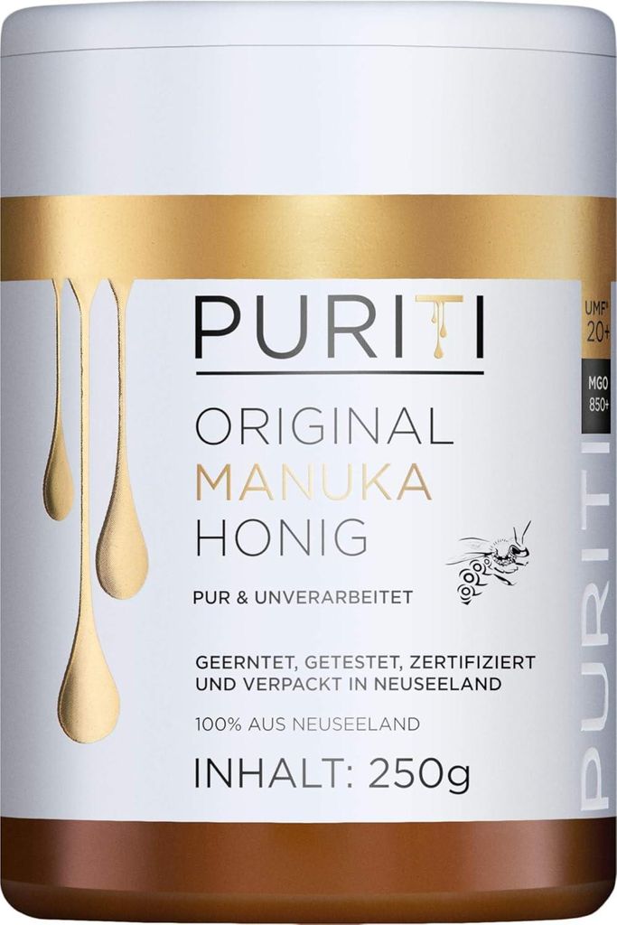 PURITI Manuka Honig MGO 850+ 250g aus Neuseeland
