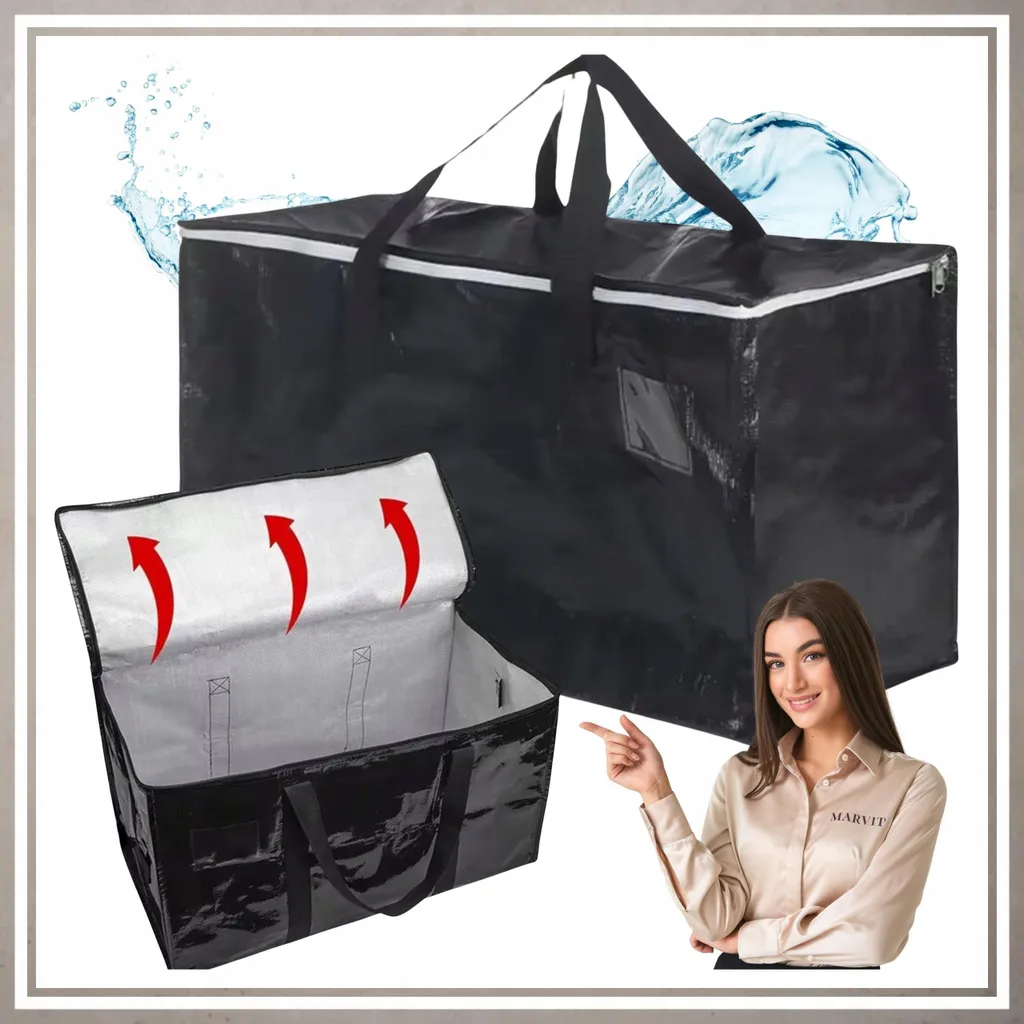 Sac de rangement polyvalent noir robuste pour optimiser votre intérieur - 2