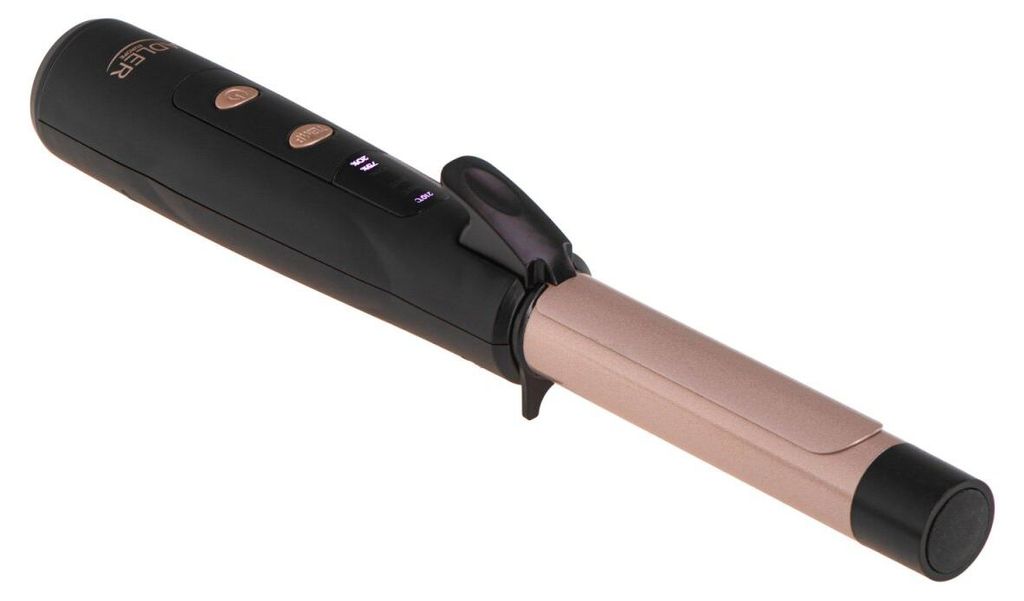 Adler AD 2120 Kabelloser USB-Lockenstab schwarz rosa