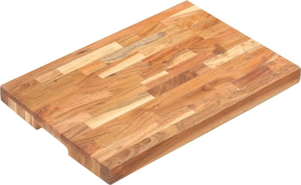 Hackblock 50x35x4 cm Akazie Massivholz