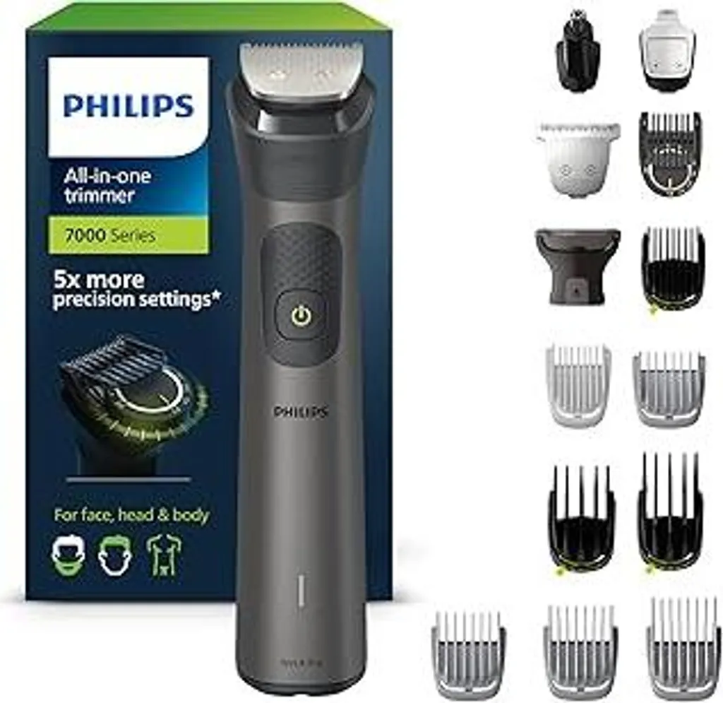 Philips Multigroom 7000 MG7950/15 | Rifinitore 15-in-1 Barba e Corpo