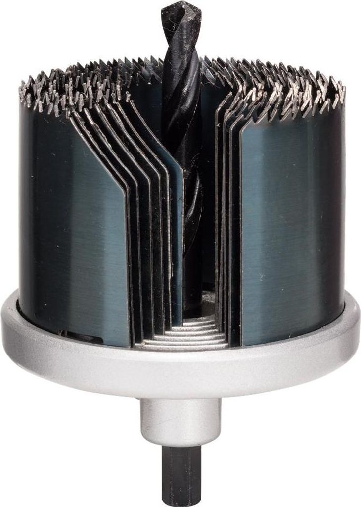 Bosch 7 tlg. Lochsägen-Set für Hart und Weichholz, furniertes Holz Ø 26 - 64 mm