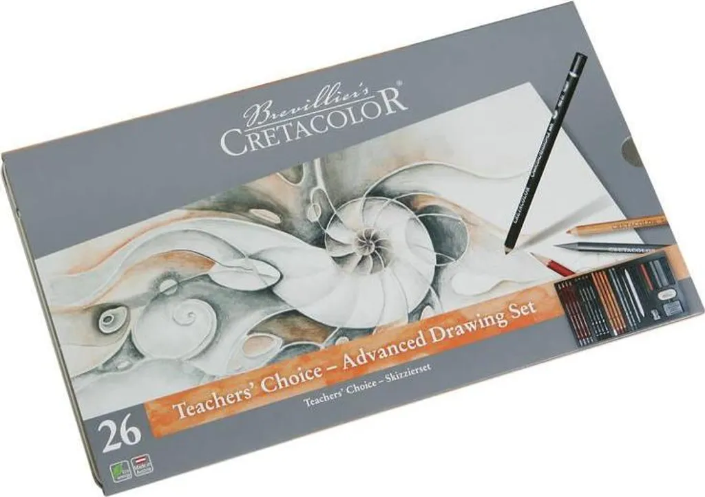 Coffret de dessin artistique 26 pièces pour croquis et esquisse graphite