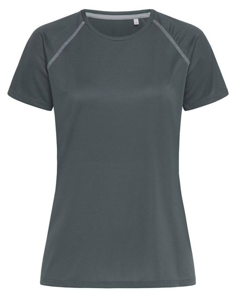 Stedman - "Active 140 Team" T-Shirt für Damen Raglanärmel FK2336 (XL) (Granitgrau)