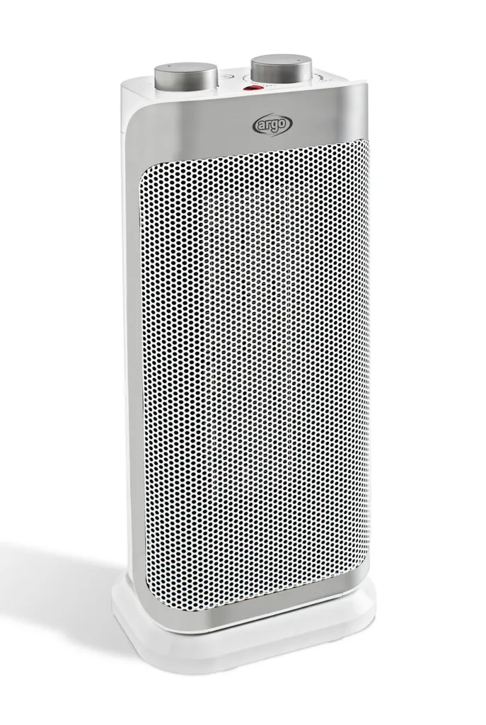 Argoclima Boogie Plus Chauffage Céramique 2000W - Argent et Blanc