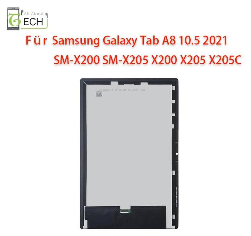 Für Samsung Galaxy Tab A8 10.5 2021 X200 X205 LCD Display Produktbild 