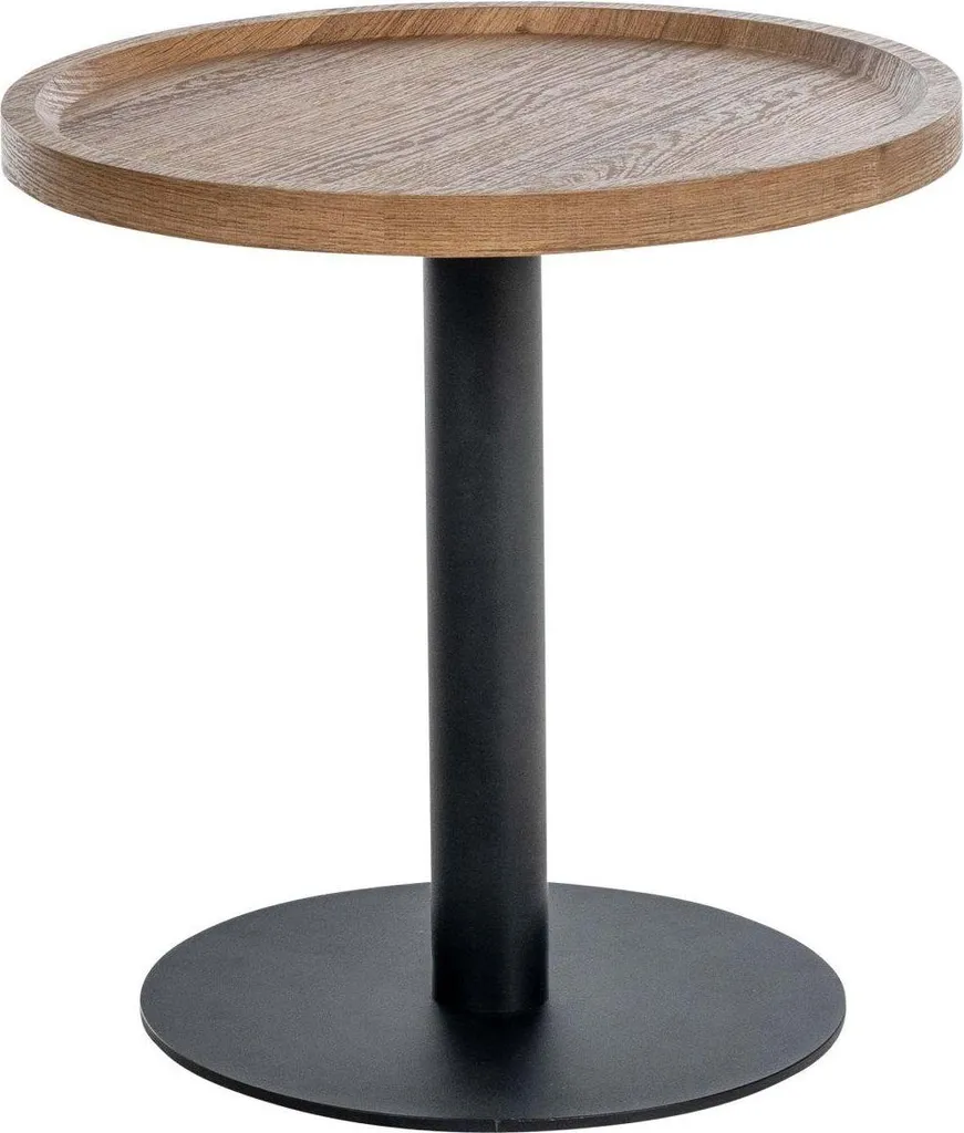 Tavolino Industriale Struttura Nera Opaca - Design Urban Robusto