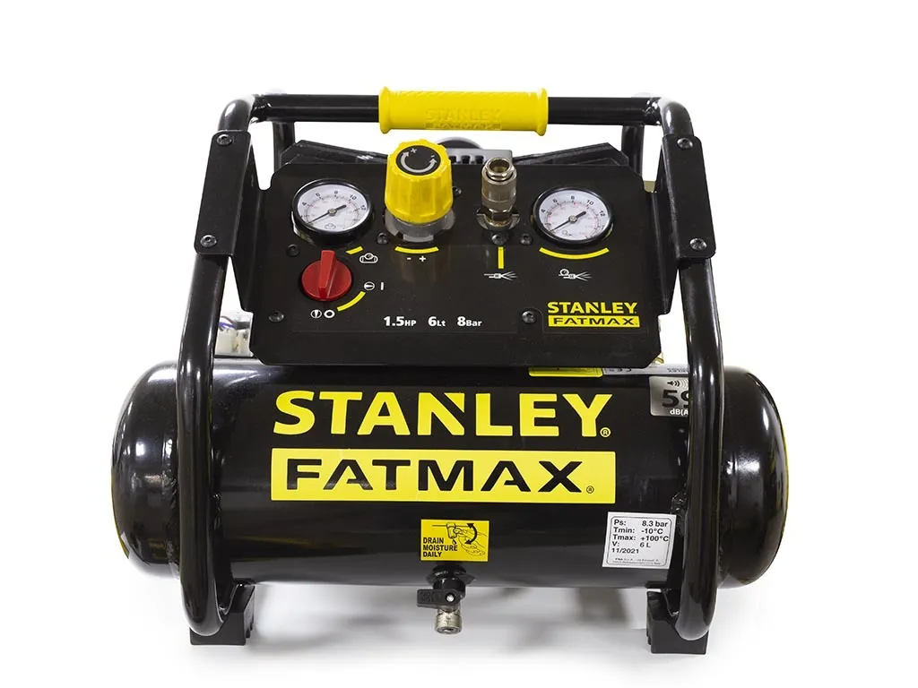 Compresseur Stanley 8 Bar silencieux avec débit 160L/min sans huile - 2