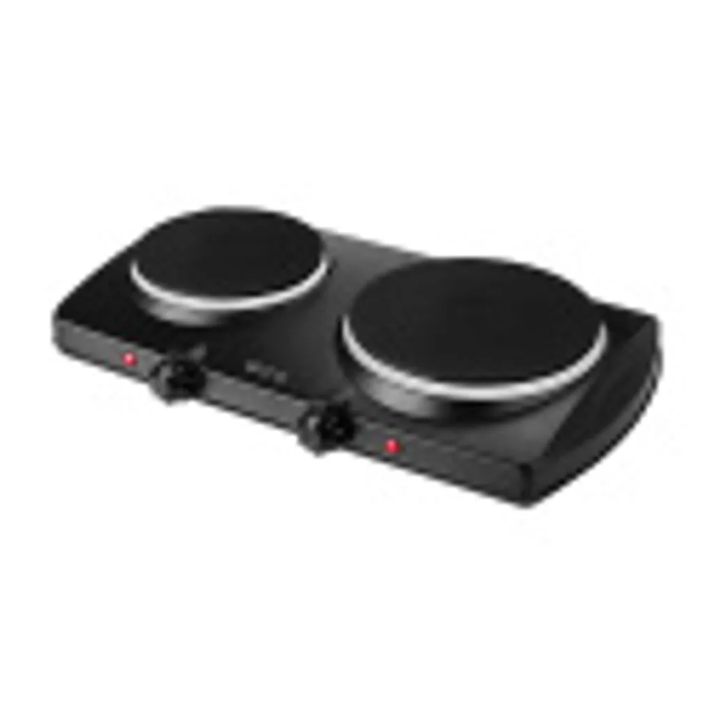 Plaque de cuisson de camping ECG EV 2512 Noir : Solution mobile 2 feux