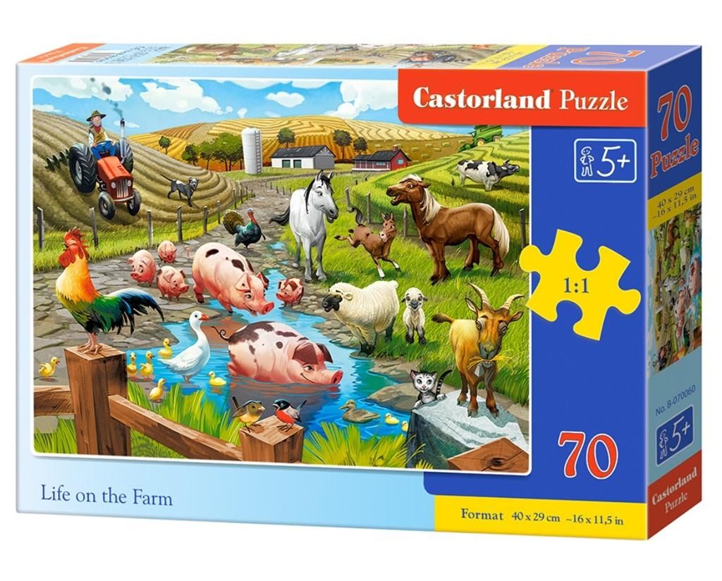 CASTORLAND puzzle vita da fattoria 70 pezzi Immagine del prodotto 