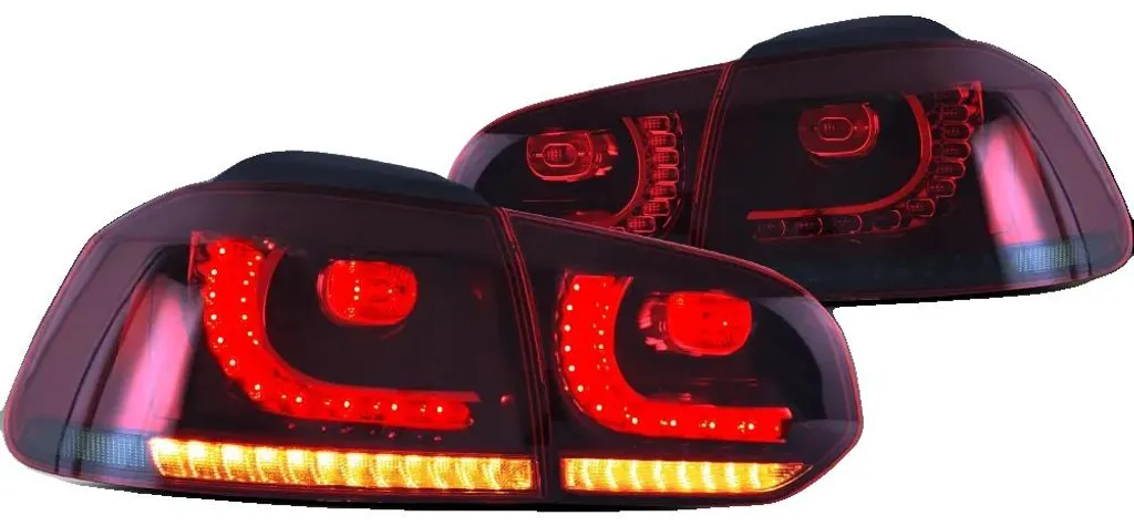 Feux arrière à LED avec clignotants séquentiels fumé rouge LHD-b V1