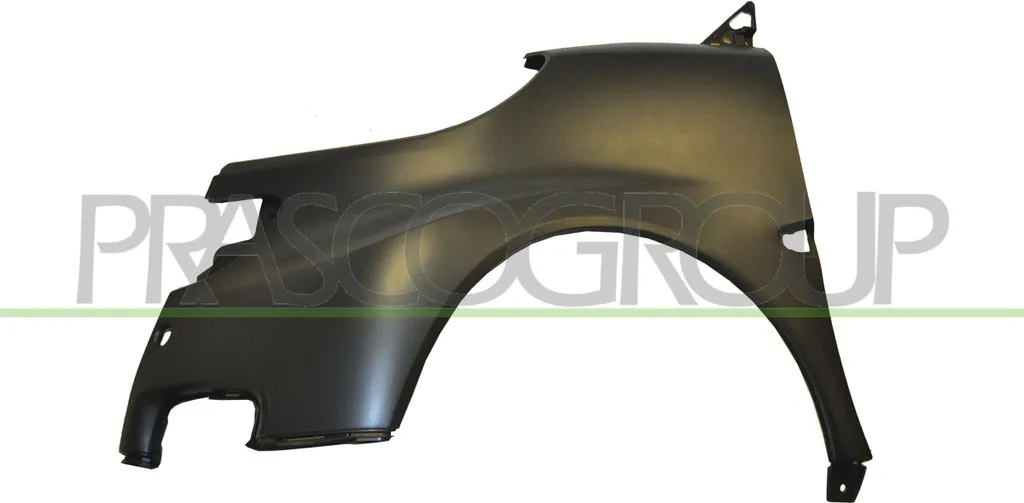 Aile gauche Smart Fortwo 451 traitée anti-corrosion OE A4518810201 Noir