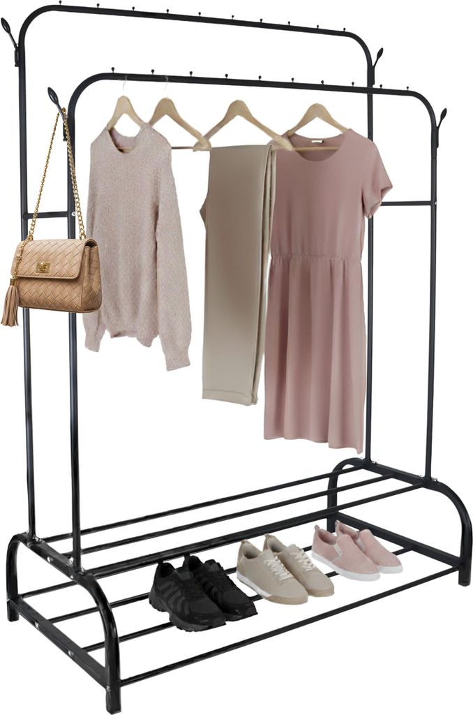 Porte-manteaux Relaxdays, H x l x P : 155 x 110 x 55 cm, 2 Image du produit 
