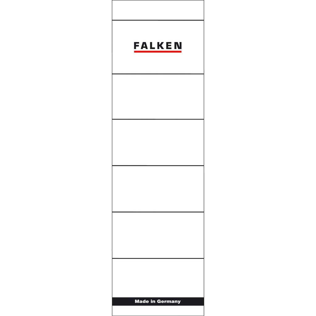 Falken Ordnerrückenschild 80039266 breit/kurz weiß 10 Produktbild 