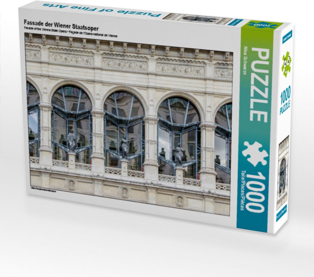 CALVENDO Puzzle Fassade der Wiener Staatsoper | 1000 Teile Lege-Größe 64x48cm Foto-Puzzle für glückliche Stunden
