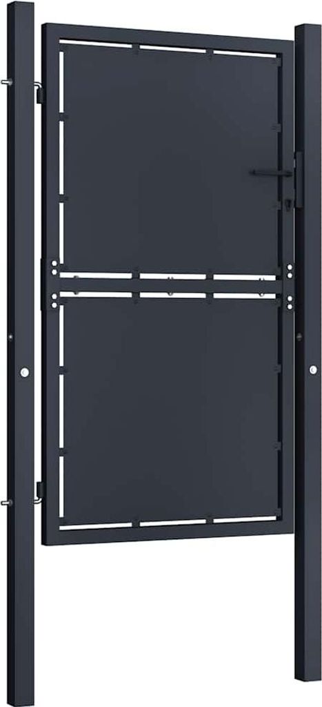 vidaXL Ocelová zahradní brána 100 x 125 cm antracitová Obrázek produktu 
