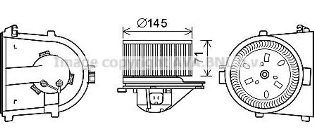 Réparer ventilation en panne : Moteur AVA AI8376 pour Passat et A4
