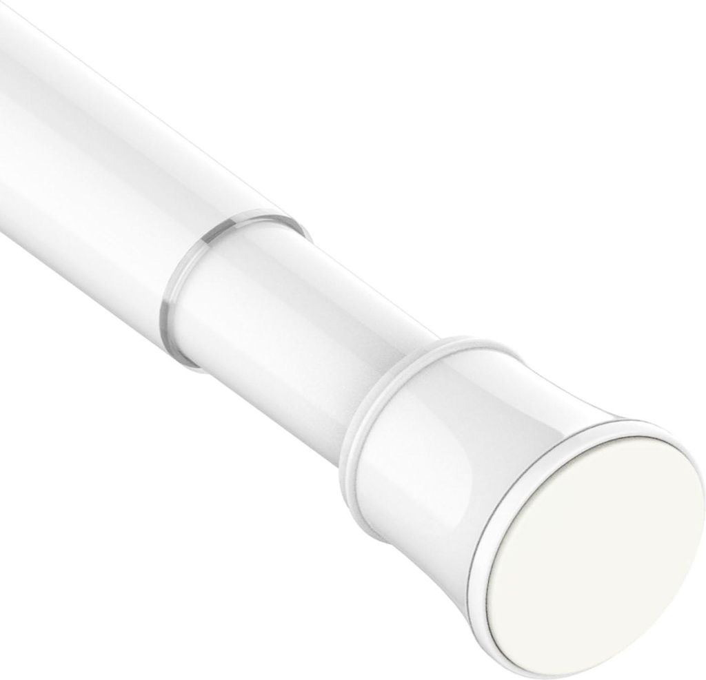 Weiße Gardinenstange ohne Bohren 55-758cm | 1 Stück Teleskopstange | Duschstange & Vorhangstange zum Klemmen | Spannstange für Dusche & Fenster ...