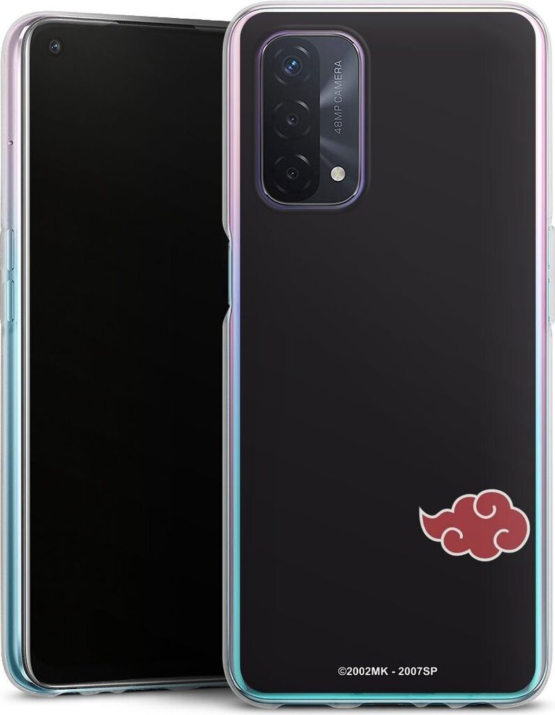 DeinDesign Handyhülle für Oppo A54 5G Silikon Hülle Case Smartphone Schutzhülle Naruto Shippuden Offizielles Lizenzprodukt Akatsuki