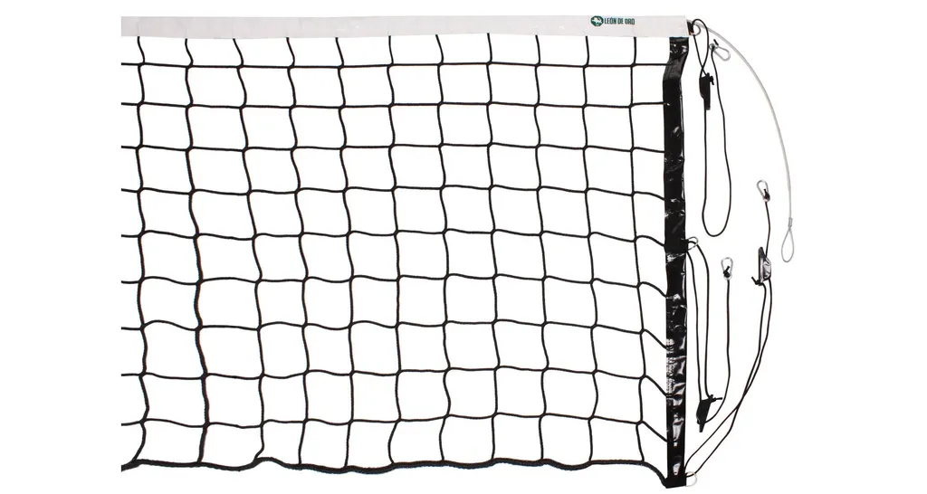 Filet de Volleyball Compétition LEÓN DE ORO 3 mm Mailles de Qualité