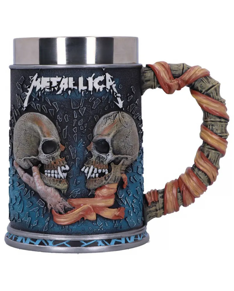 Chope de Bière Metallica Sad But True - Mug de Collection en Relief 3D