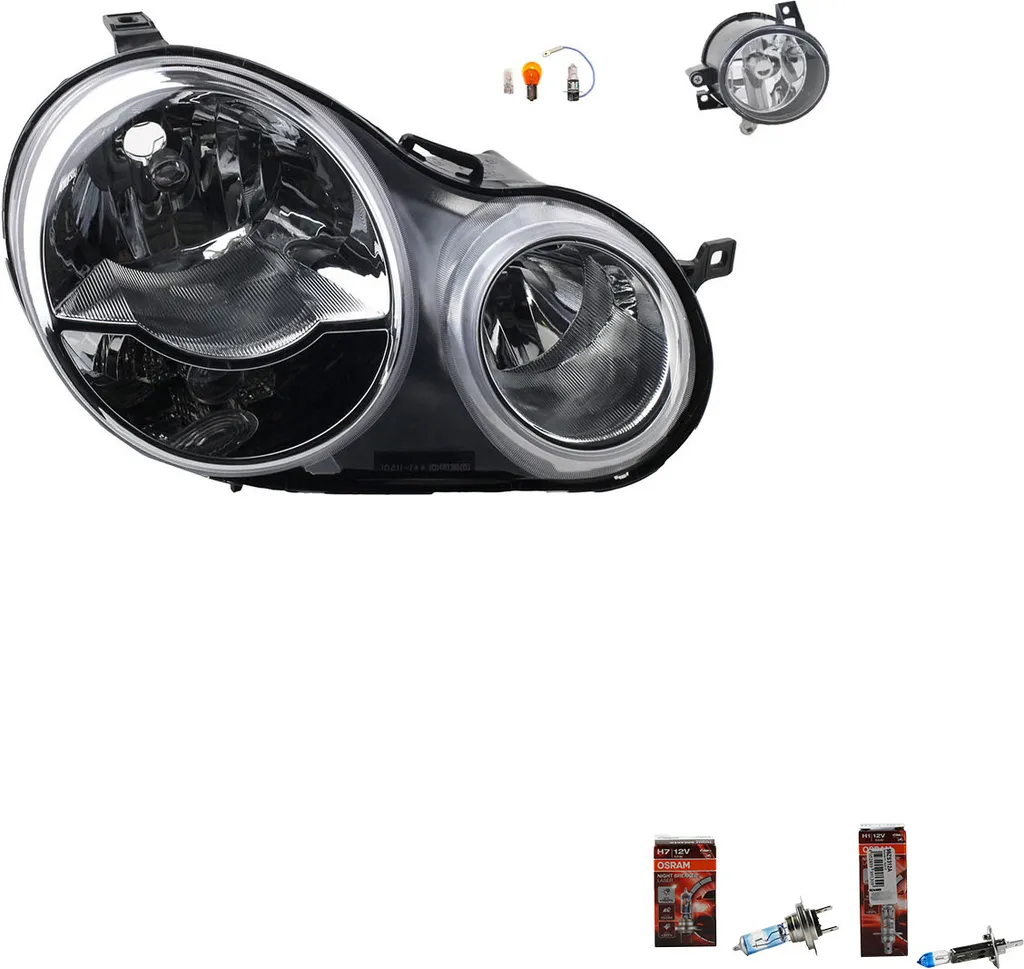 Johns, Fari + Osram Night Breaker Laser per VW Polo 02 9N 10/01-04/05 R 6Q1941008AF 6Q1941008BB 6Q1941008M 6Q1941008BA 6Q1941008P 6Q09