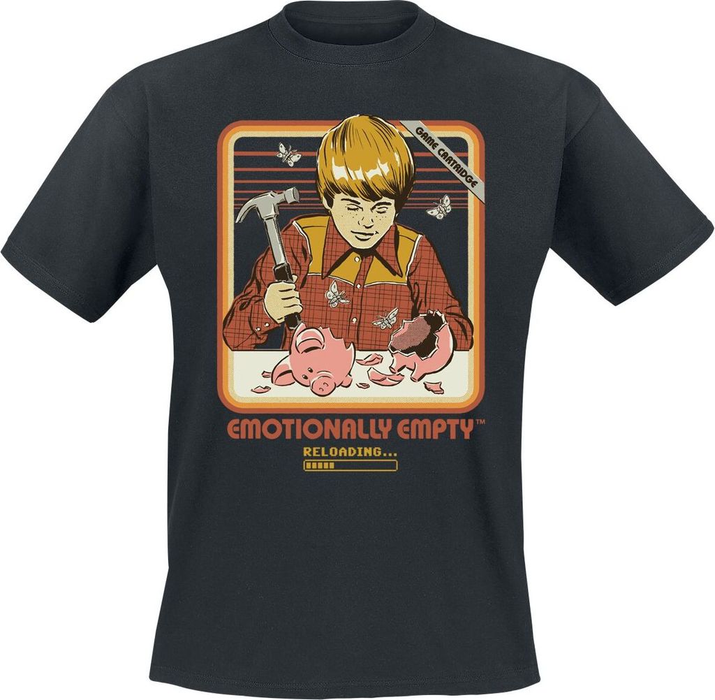 Steven Rhodes T-Shirt Herren Emotionally Empty schwarz XXL