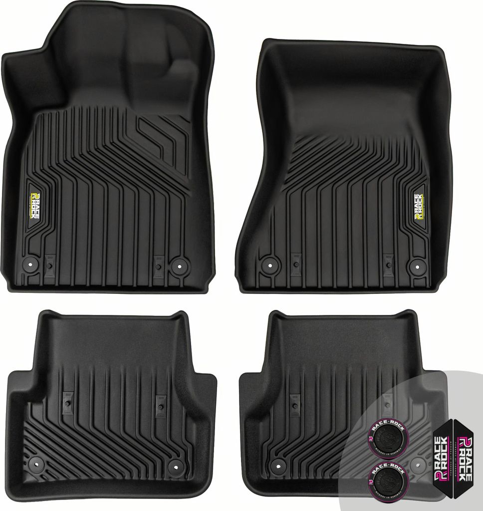 FROGUM Race Rock Autofussmatten 2in1 TPE + Velours für Audi A6 C7 2011-2018