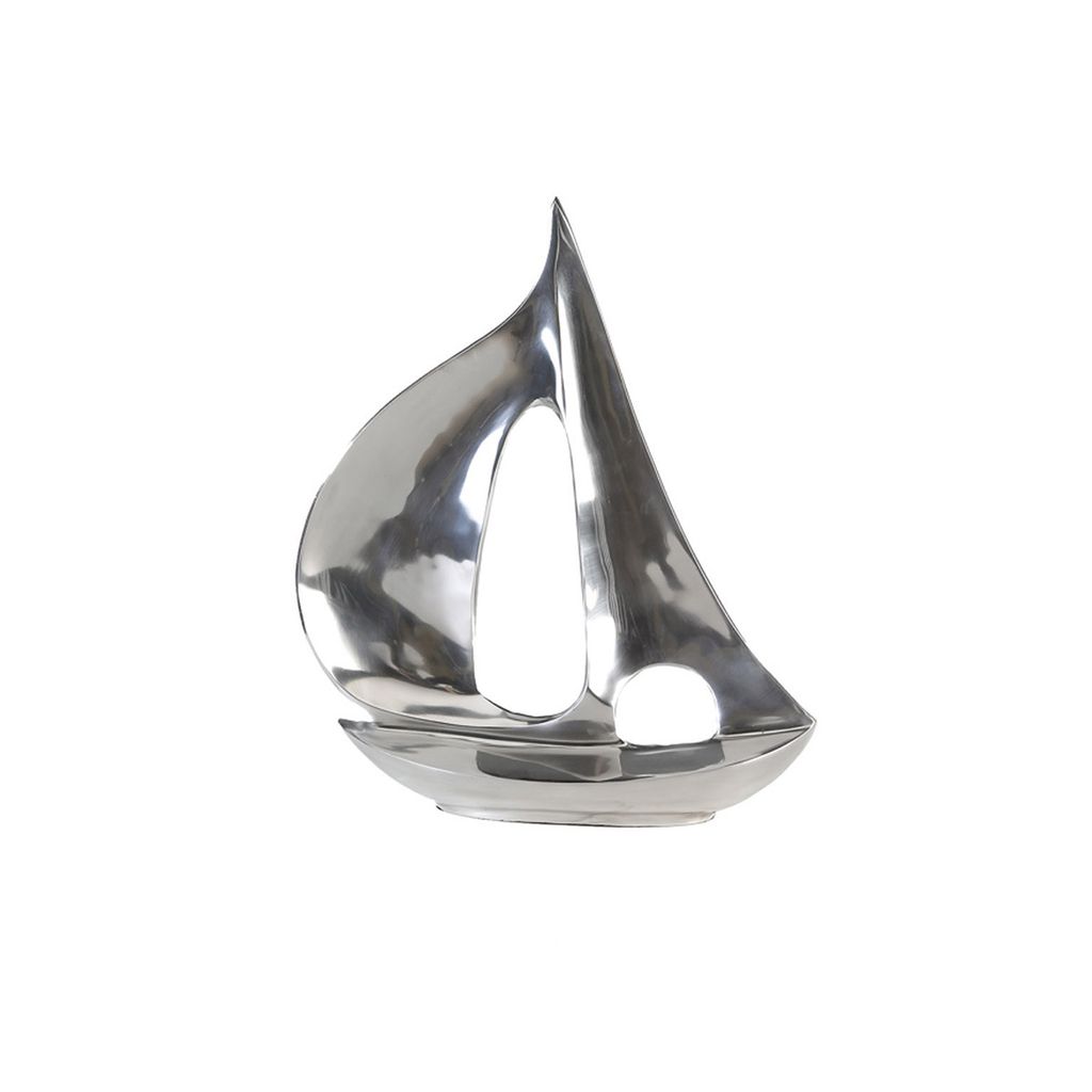 Gilde Dekoobjekt, Boot, "Boot", Aluminium, silberfarben, VE Image du produit 