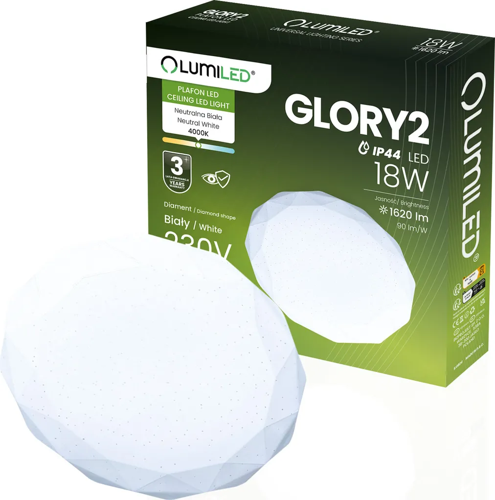 Luminaire Plafonnier LED Rond Moderne 4000K pour Salon et Chambre
