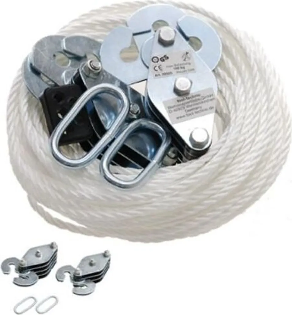 Poulie de levage KRAFTMANN 59505 robuste charge maximale 180 kg