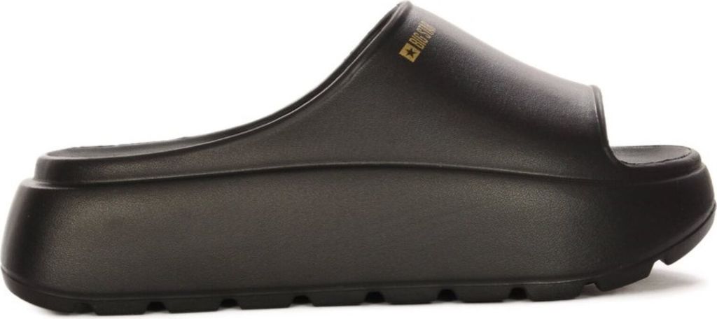 Damen Schaum Pantoletten Auf Plattform Big Star RR274A567 Schwarz 38