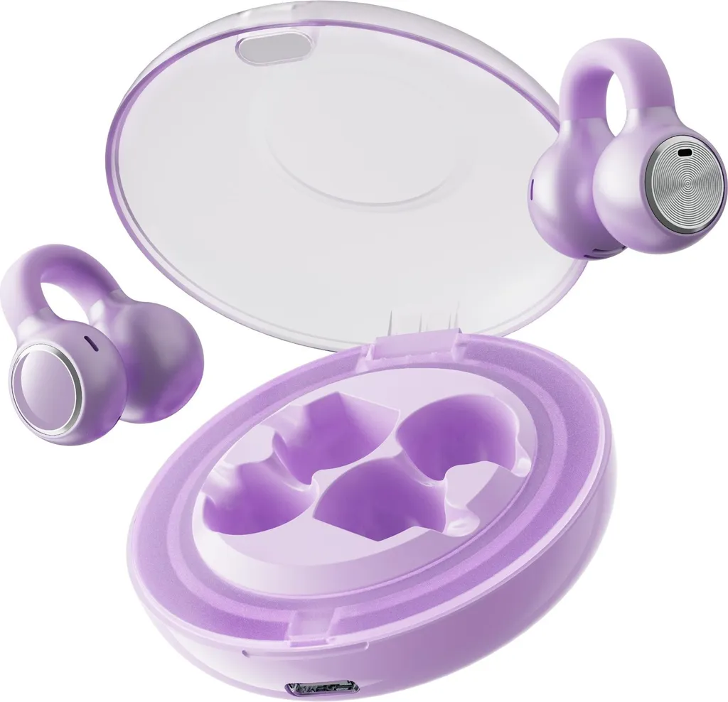 INF Cuffie Sport Open-Ear Viola: Audio HiFi e Libertà Bluetooth 5.3 - 4