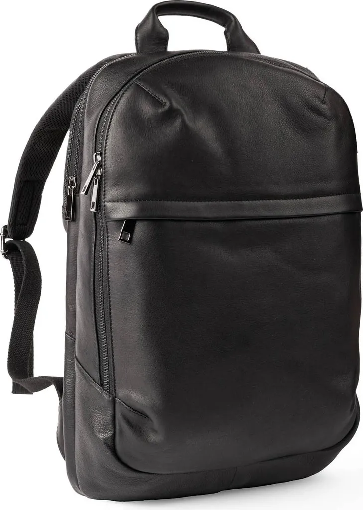 Sac à Dos Ordinateur 16 Pouces Cuir Noir pour Homme et Femme Chic et Durable