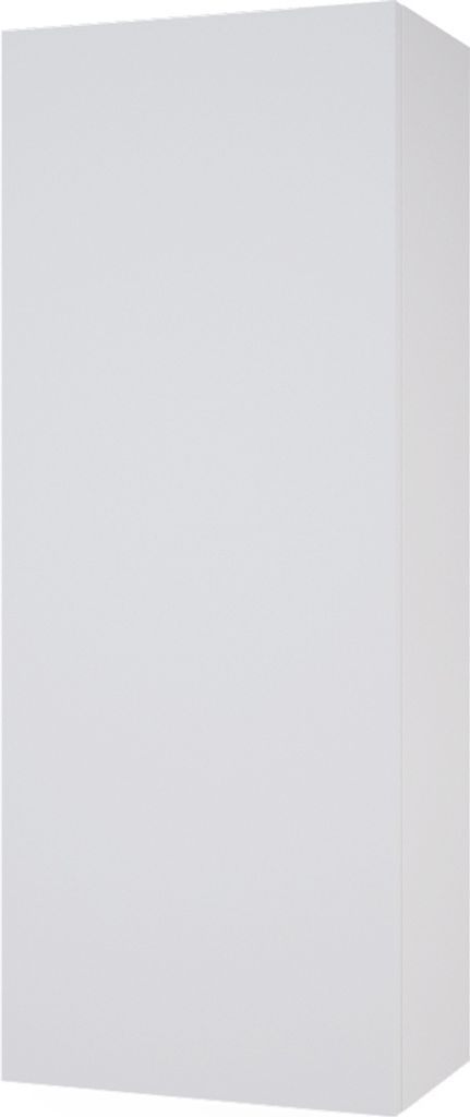 A white cabinet shown from a three-quarter angle.