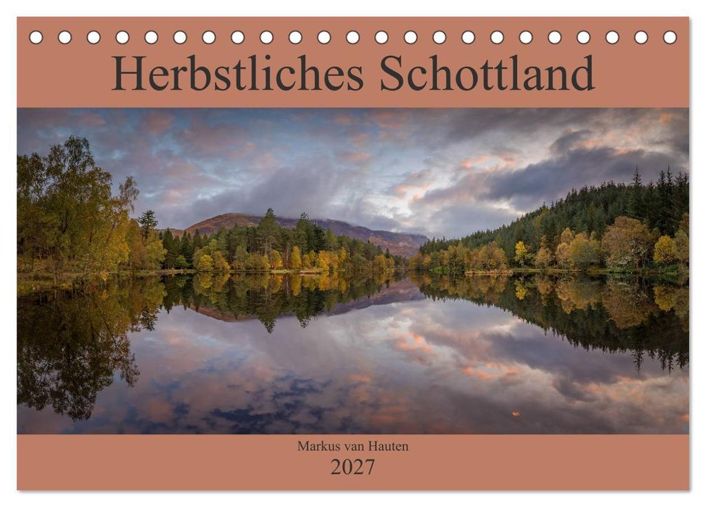Herbstliches Schottland (Tischkalender 2027 DIN A5 quer), CALVENDO Monatskalender