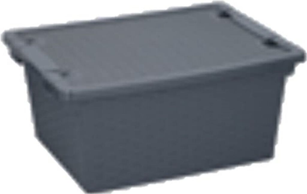 Korb 15L Hellbraun 36x28x16cm mit Deckel