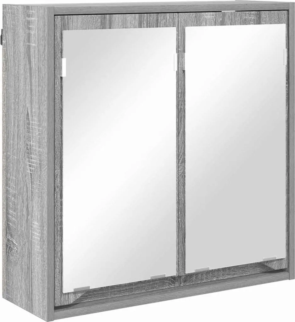 Armoire de toilette Sonoma gris 60 x 20 x 60 cm pour rangement mural