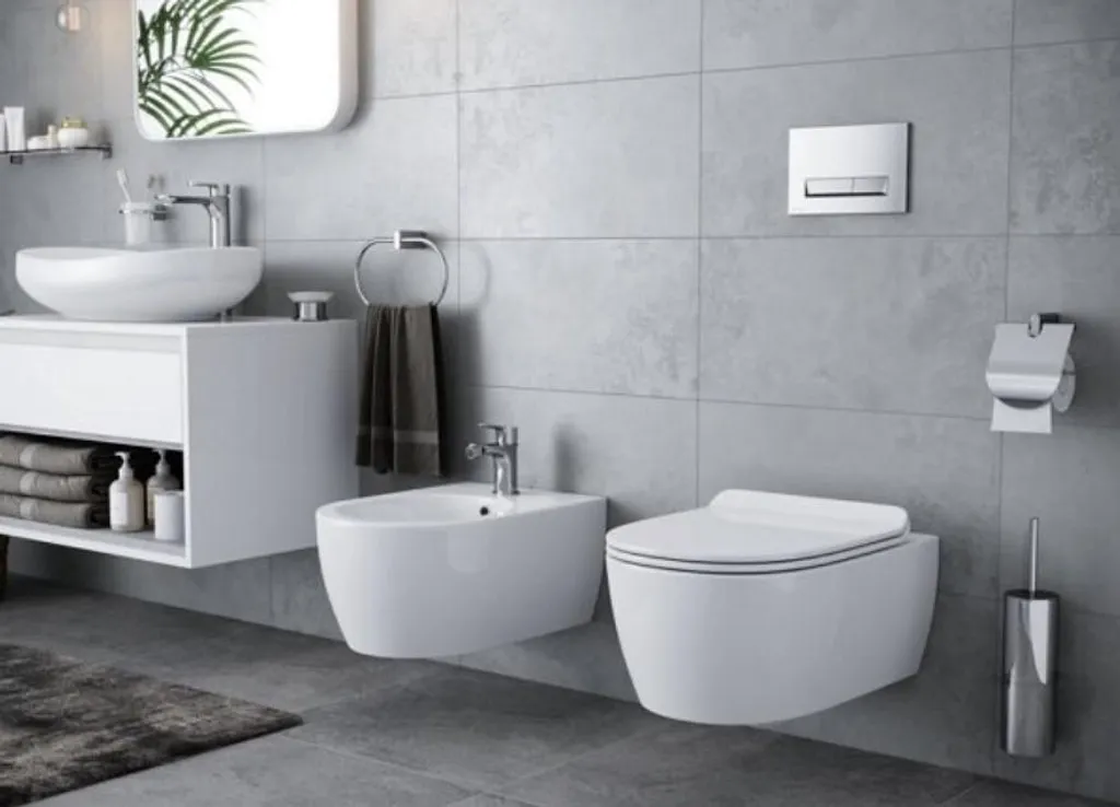 Scopino WC Design da Appoggio o Parete - Acciaio Inox e Silicone