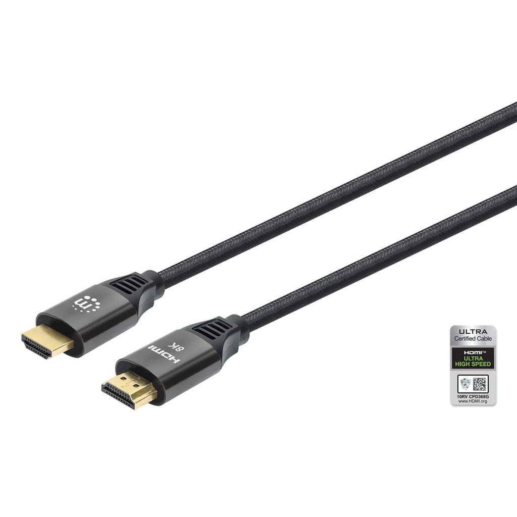 Manhattan Ultra High Speed HDMI-Kabel 3m m. Ethernet-Kanal Produktbild 