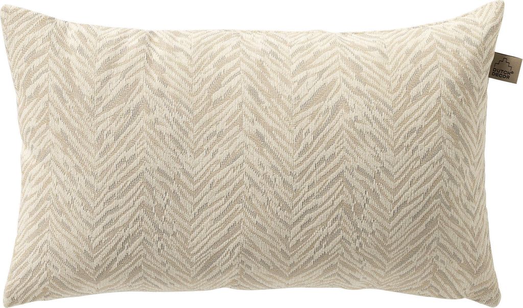 Dutch Decor Outdoor Kissenbezug Augusta 30x50 cm Weiß Geometric