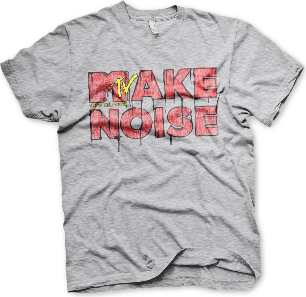 Make Noise - MTV T-Shirt - Medium - Heather-Grey